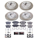 PowerStop Semi-Coated Rotor and Low-Dust Ceramic Brake Pad Kit