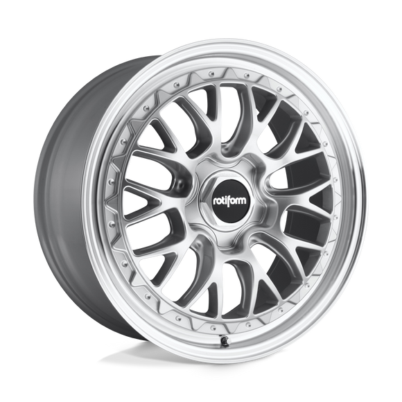 19X8.5 Rotiform R155 LSR Gloss Silver Machined 5X112 ET45 wheel/rim