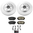 PowerStop Genuine Geomet Coated Rotor and Low-Dust Ceramic Brake Pad Kit