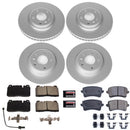 PowerStop Genuine Geomet Coated Rotor and Carbon-Fiber Ceramic Brake Pad Kit
