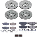 PowerStop OE Stock Replacement Low-Dust Ceramic Brake Pad and Rotor Kit