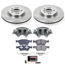 PowerStop OE Stock Replacement Low-Dust Ceramic Brake Pad, Rotor and Caliper Kit