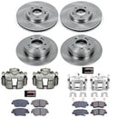 PowerStop OE Stock Replacement Low-Dust Ceramic Brake Pad, Rotor and Caliper Kit