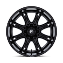 20X9 Fuel 1PC Darkstar Gloss Black Milled Blank ET1 Wheel Rim