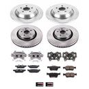 PowerStop OE Stock Replacement Low-Dust Ceramic Brake Pad, Rotor and Caliper Kit