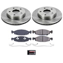 PowerStop OE Stock Replacement Low-Dust Ceramic Brake Pad and Rotor Kit