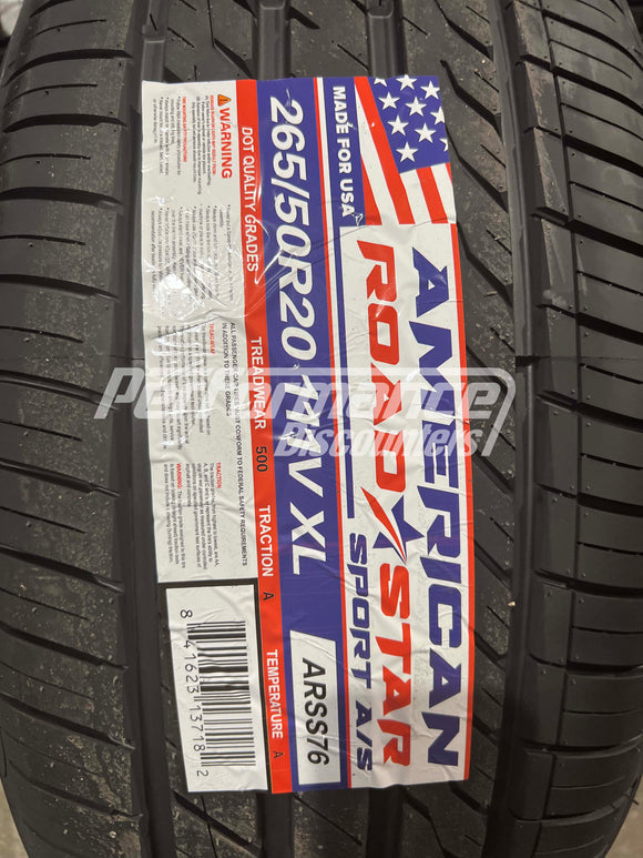 265/50R20 American Roadstar Sport A/S 111V BSW SL 265 50 20 2655020