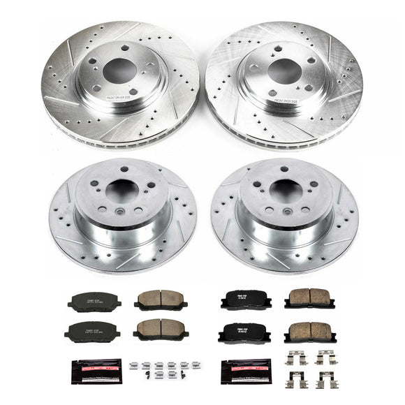 PowerStop Z23 Daily Driver Carbon-Fiber Ceramic Brake Pad and Drilled & Slotted