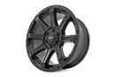 20x9 Rough Country 81 Series Semi Gloss Black 5x5.5 ET0 Wheel Rim