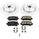 PowerStop Genuine Geomet Coated Rotor and Low-Dust Ceramic Brake Pad Kit