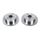 PowerStop Evolution Drilled Slotted Rotors Pair Rear For Chevrolet Equinox