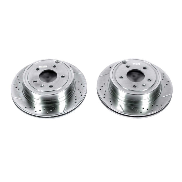 PowerStop Evolution Drilled Slotted Rotors Pair Rear For Chevrolet Equinox