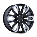 22X9 Performance Replicas PR225 Gloss Black 6x139.7 ET28 Wheel Rim