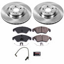 PowerStop OE Stock Replacement Low-Dust Ceramic Brake Pad and Rotor Kit