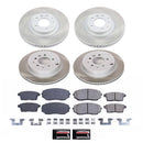 PowerStop Semi-Coated Rotor and Low-Dust Ceramic Brake Pad Kit
