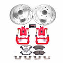 PowerStop Z36 Truck and SUV Ceramic Brake Pad, Drilled & Slotted Rotor, and Cali