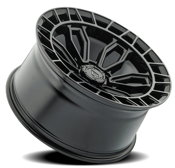 20x9 Arena Wheel Recon Glossy Black Center Machined Ddt Lip 6x135 ET1 CB87.12