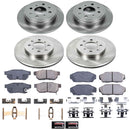 PowerStop OE Stock Replacement Low-Dust Ceramic Brake Pad and Rotor Kit