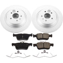 PowerStop Genuine Geomet Coated Rotor and Low-Dust Ceramic Brake Pad Kit