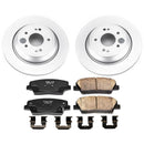 PowerStop Genuine Geomet Coated Rotor and Low-Dust Ceramic Brake Pad Kit