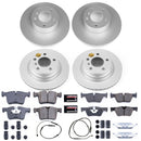 PowerStop Genuine Geomet Coated Rotor and Carbon-Fiber Ceramic Brake Pad Kit