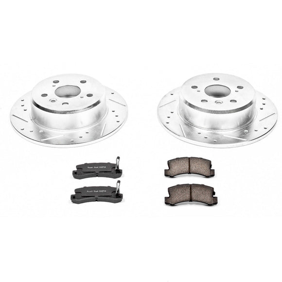 PowerStop Z23 Daily Driver Carbon-Fiber Ceramic Brake Pad and Drilled & Slotted