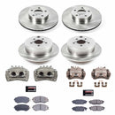 PowerStop OE Stock Replacement Low-Dust Ceramic Brake Pad, Rotor and Caliper Kit