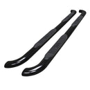 Westin Platinum 4 Oval Nerf Step Bars Powder Coated Black Steel 21-4165