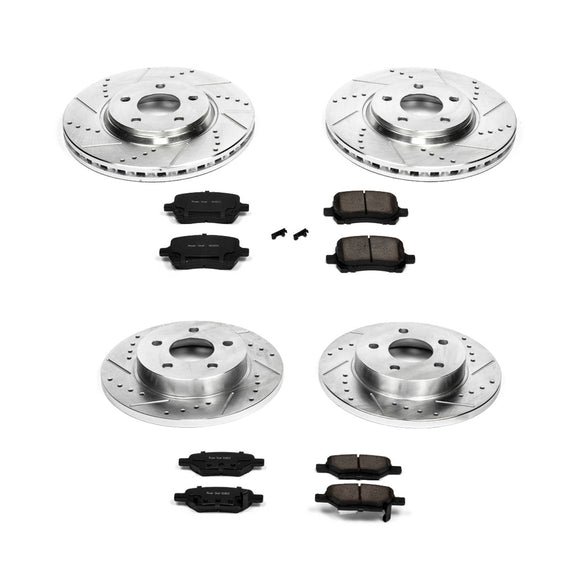 PowerStop Z23 Daily Driver Carbon-Fiber Ceramic Brake Pad and Drilled & Slotted