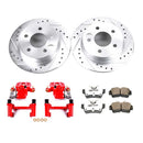 PowerStop Z26 Street Performance Ceramic Brake Pad, Drilled Slotted Rotor, and C