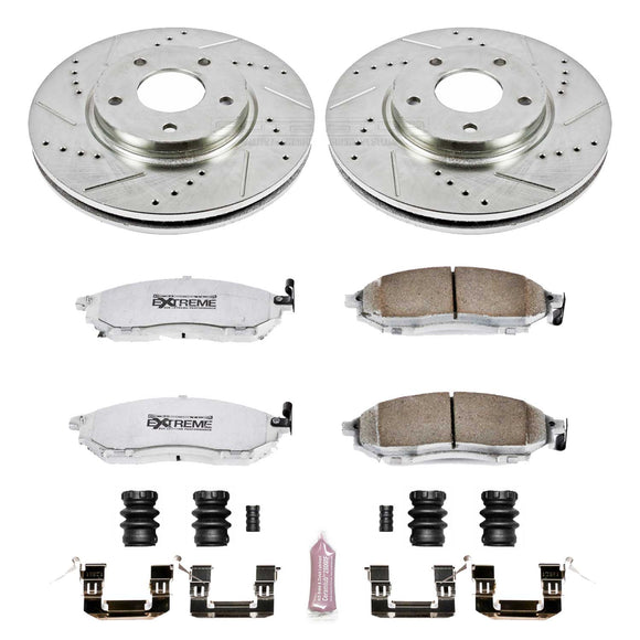 PowerStop Z26 Street Performance Ceramic Brake Pad and Drilled & Slotted Rotor K