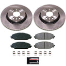PowerStop OE Stock Replacement Low-Dust Ceramic Brake Pad and Rotor Kit