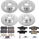 PowerStop Z23 Daily Driver Carbon-Fiber Ceramic Brake Pad and Drilled & Slotted