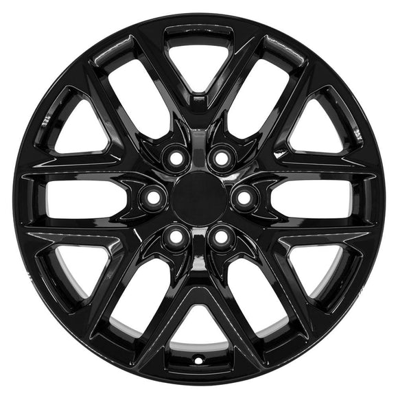 20" Replica CV62 fits Chevrolet Silverado 20 in. x 9 in. Gloss Black