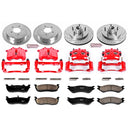 PowerStop Z23 Daily Driver Carbon-Fiber Ceramic Pads Drilled & Slotted Rotor & C