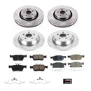 PowerStop OE Stock Replacement Low-Dust Ceramic Brake Pad and Rotor Kit
