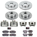 PowerStop OE Stock Replacement Low-Dust Ceramic Brake Pad, Rotor and Caliper Kit