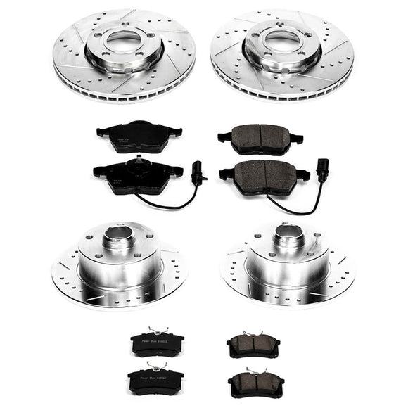 PowerStop Z23 Daily Driver Carbon-Fiber Ceramic Brake Pad and Drilled & Slotted