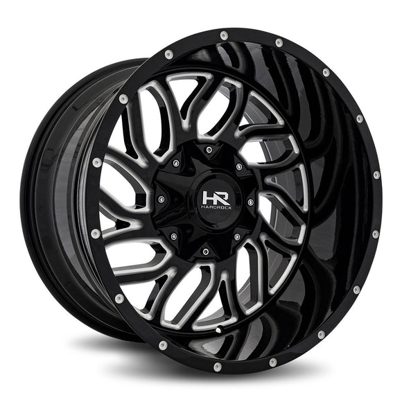20x10 Hardrock Destroyer Gloss Black Milled 5x139.7/150 ET-19 wheel/rim