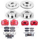 PowerStop Z23 Daily Driver Carbon-Fiber Ceramic Pads Drilled & Slotted Rotor & C