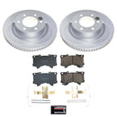 PowerStop Genuine Geomet Coated Rotor and Low-Dust Ceramic Brake Pad Kit