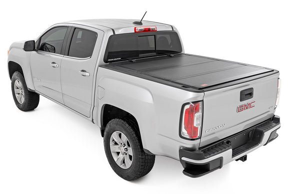 Rough Country Hard Tri-Fold Bed Cover 5' Bed For Chevy GMC Canyon Colorado 15-23