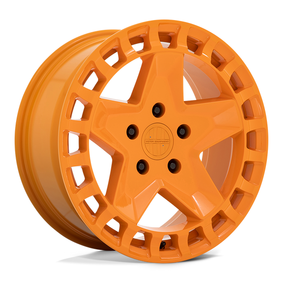 17X8 Victor Equipment ALPEN Gloss Orange 5X130 ET10 wheel/rim