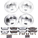 PowerStop Z36 Carbon-Fiber Ceramic Brake Pad with Drilled and Slotted Rotor Kit