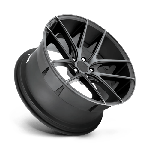 20X10.5 Niche M130 TARGA Matte Black Double Dark Tint 5X130 ET40 wheel/rim