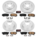 PowerStop Genuine Geomet Coated Rotor and Low-Dust Ceramic Brake Pad Kit