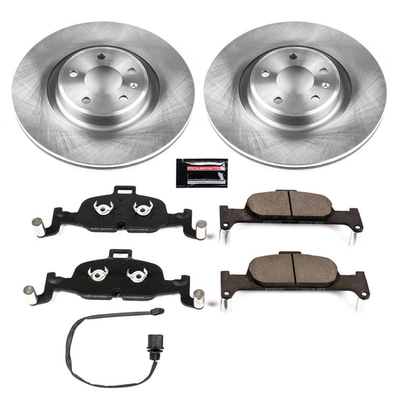 PowerStop OE Stock Replacement Low-Dust Ceramic Brake Pad and Rotor Kit