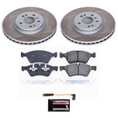PowerStop Semi-Coated Rotor and Low-Dust Ceramic Brake Pad Kit