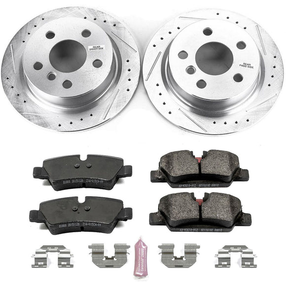 PowerStop Z23 Daily Driver Carbon-Fiber Ceramic Brake Pad and Drilled & Slotted