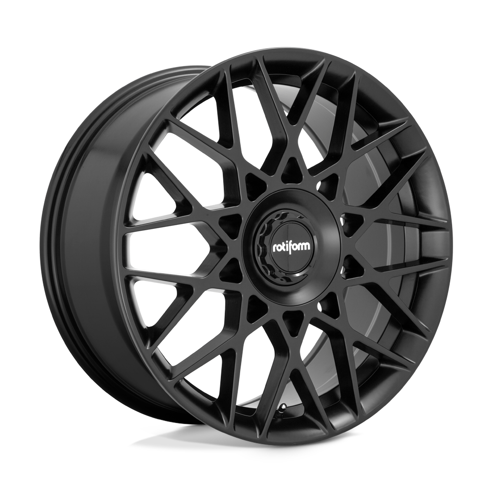 19X8.5 Rotiform R165 BLQ-C Matte Black 5X108/5X114.3 ET45 wheel/rim ...